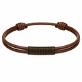 Bracciale Senza Chiusura Marrone e Verde