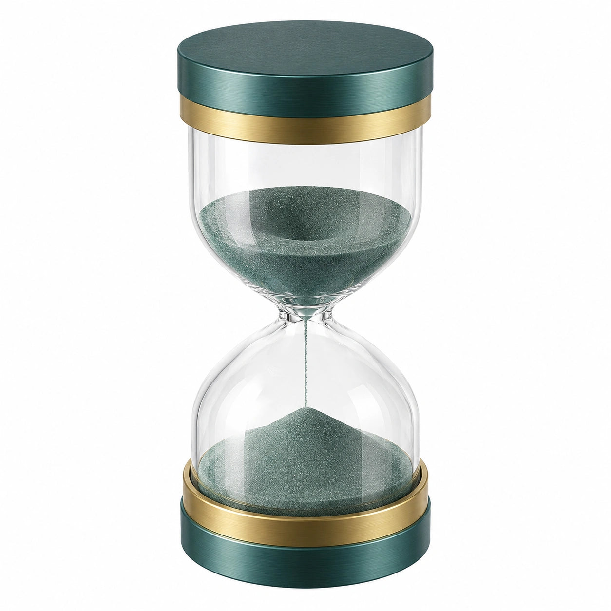 Clessidra Decorativa Verde Oro 20 cm
